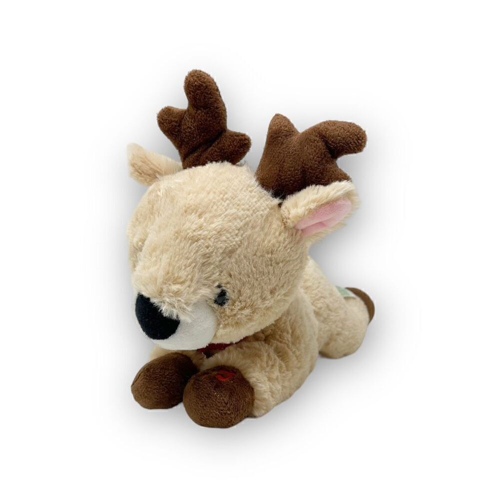 Holiday Lane Animated Plush Reindeer Antlers Head Tail Sings Jingle Bell Rock